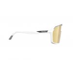 SPINSHIELD White Matte Multilaser Gold Rudy Project